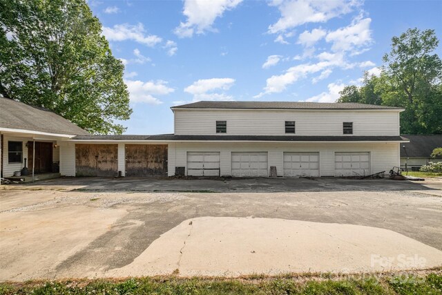garage with driveway