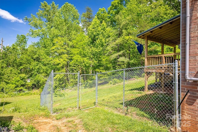 111 Baxter St, Morganton, NC 28655 - view of yard with fence