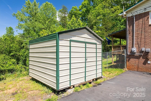 111 Baxter St, Morganton, NC 28655 - view of shed with fence