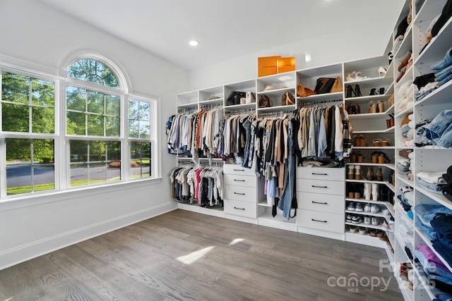 1005 Grand Oak Dr, Waxhaw, NC 28173 - spacious closet with wood finished floors