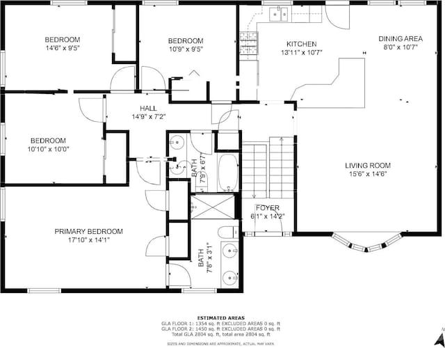 1110 16th Avenue Pl NW, Hickory, NC 28601 - property floor plan
