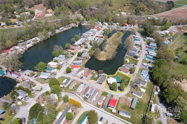 214 Pike Pt, Waynesville, NC 28785 - bird's eye view featuring a residential view and a water view