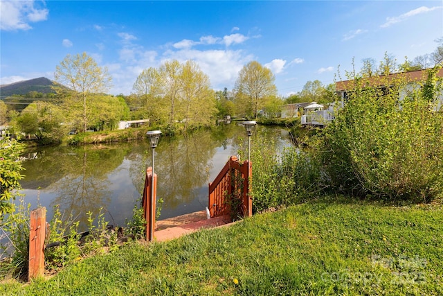 214 Pike Pt, Waynesville, NC 28785 - dock area with a water view