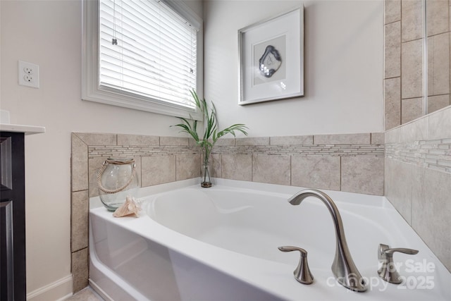 full bathroom featuring a bath