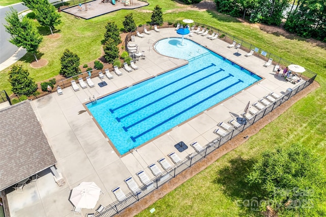 view of community pool