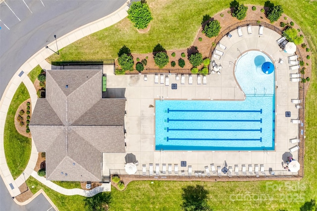 birds eye view of property