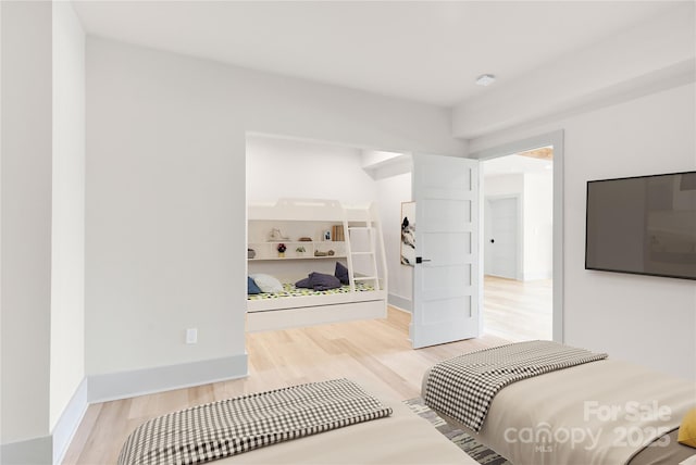 124 Clipper Ln, Mooresville, NC 28117 - bedroom with light wood-style floors and baseboards