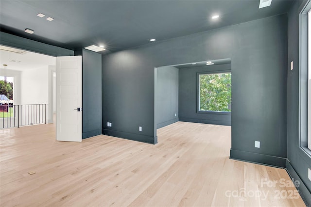 124 Clipper Ln, Mooresville, NC 28117 - empty room featuring wood finished floors, recessed lighting, and baseboards