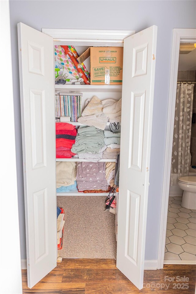 view of closet