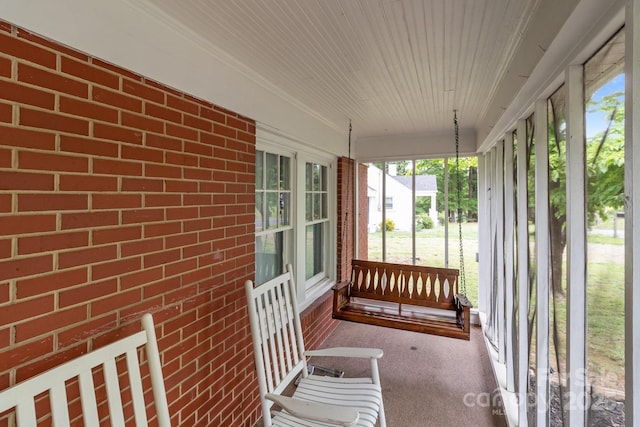 view of sunroom / solarium