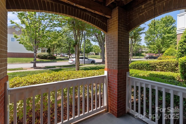 view of patio / terrace featuring covered porch