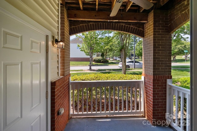 view of patio / terrace featuring a porch