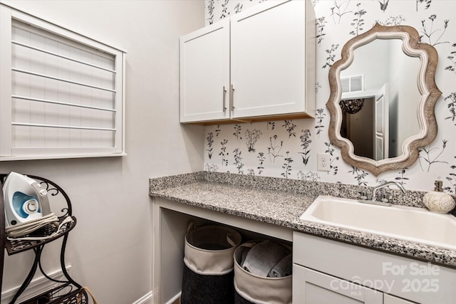 1260 Thomas Knapp Pkwy, Fort Mill, SC 29715 - interior space with visible vents and a sink