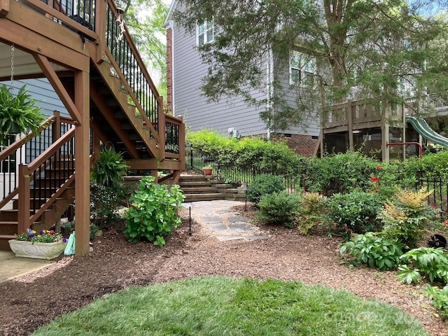 3133 English Sparrow Ln, Charlotte, NC 28210 - view of yard featuring stairs