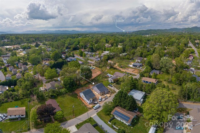 27 White Ave, Asheville, NC 28803 - view of property location featuring a mountain backdrop, nearby suburban area, and a forest