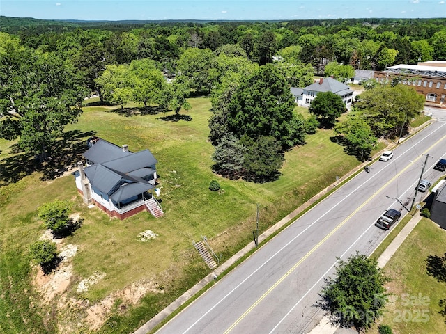 213 S Main St, Jefferson, SC 29718 - aerial view of a heavily wooded area