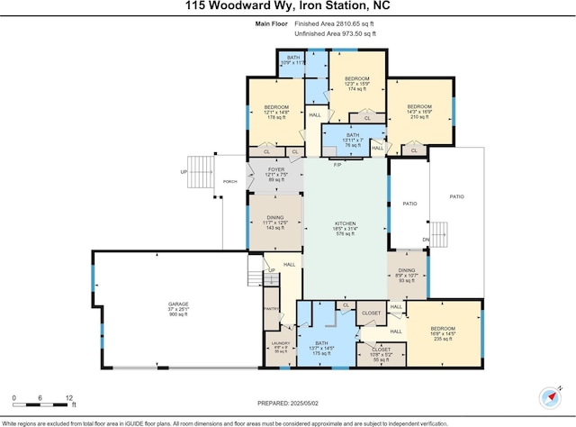 115 Woodward Way, Iron Station, NC 28080 - property floor plan