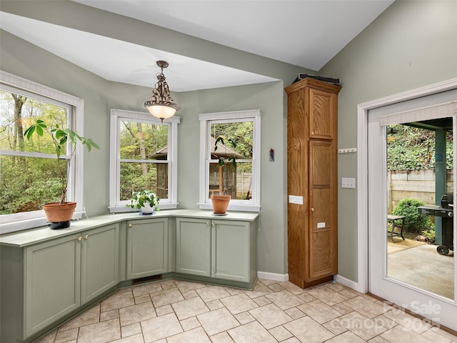 221 Holland Dr, Black Mountain, NC 28711 - unfurnished dining area with lofted ceiling and a wealth of natural light