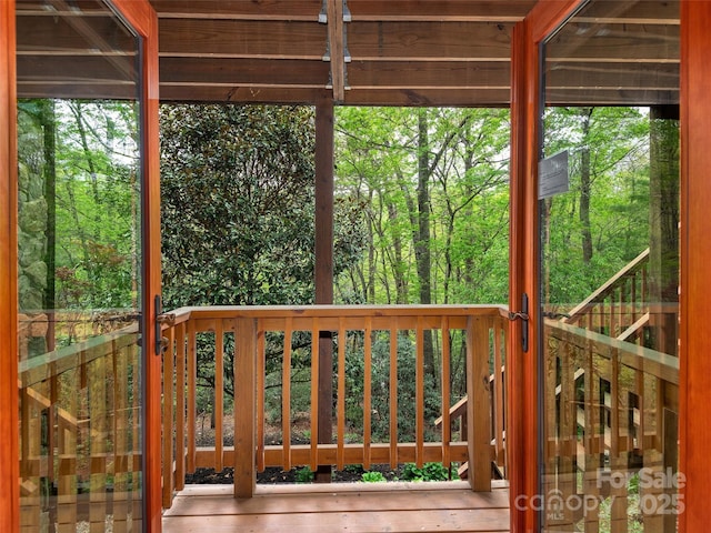 221 Holland Dr, Black Mountain, NC 28711 - view of wooden deck