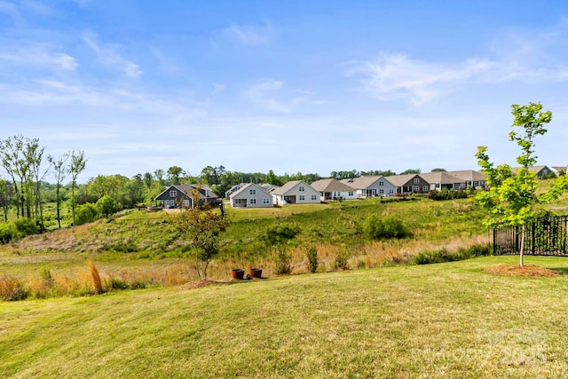 view of yard featuring a residential view