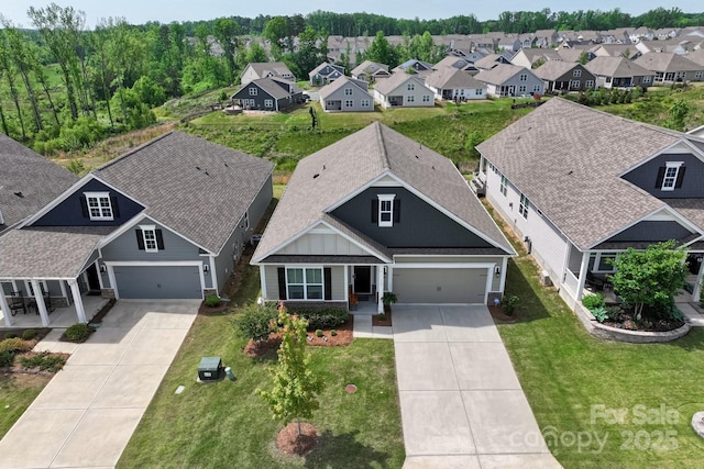 bird's eye view featuring a residential view