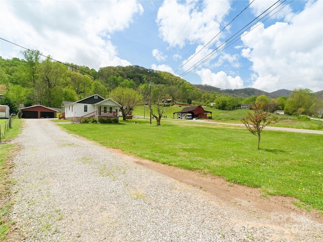 819 Mauney Cove Rd, Waynesville, NC 28786 - view of road with a rural view, driveway, and a mountain view