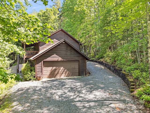 1415 Little River Campground Rd, Pisgah Forest, NC 28768 - garage featuring driveway