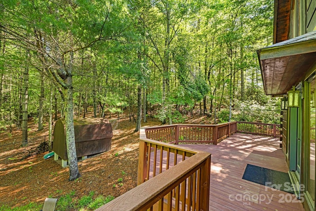 1415 Little River Campground Rd, Pisgah Forest, NC 28768 - view of deck