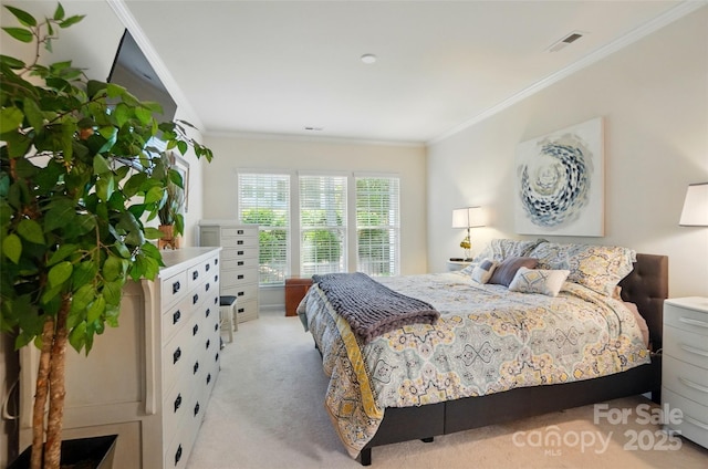 9003 Smokey Hill Ln, Fort Mill, SC 29707 - bedroom with crown molding and light colored carpet