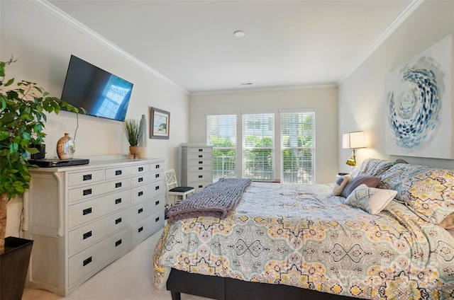 9003 Smokey Hill Ln, Fort Mill, SC 29707 - bedroom featuring crown molding and light carpet