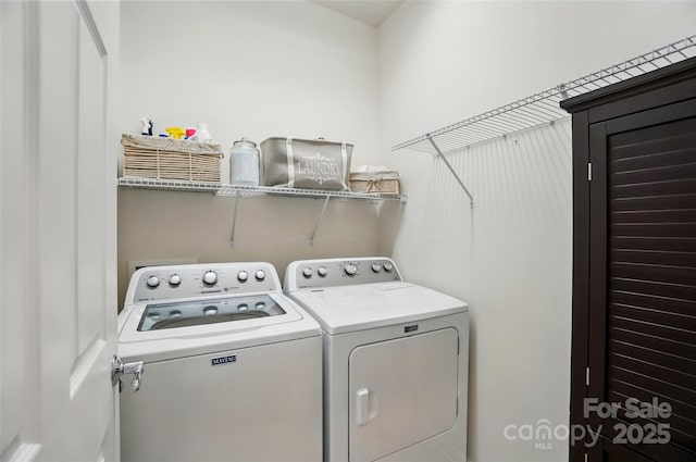 9003 Smokey Hill Ln, Fort Mill, SC 29707 - clothes washing area with washer and clothes dryer
