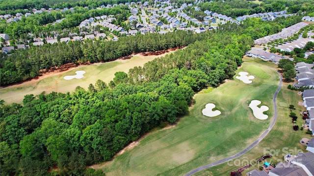 9003 Smokey Hill Ln, Fort Mill, SC 29707 - aerial view of property and surrounding area with a golf course, nearby suburban area, and a tree filled landscape