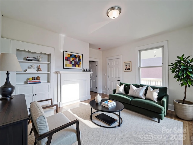 55 Ranlo Ave, Gastonia, NC 28054 - living area with baseboards and wood finished floors