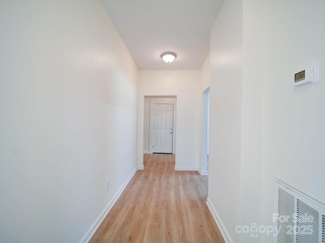 55 Ranlo Ave, Gastonia, NC 28054 - hall featuring visible vents, baseboards, and light wood-type flooring