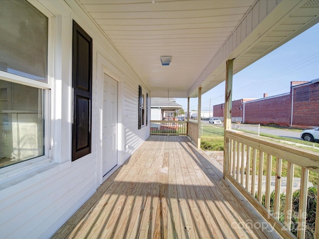 55 Ranlo Ave, Gastonia, NC 28054 - wooden terrace with covered porch