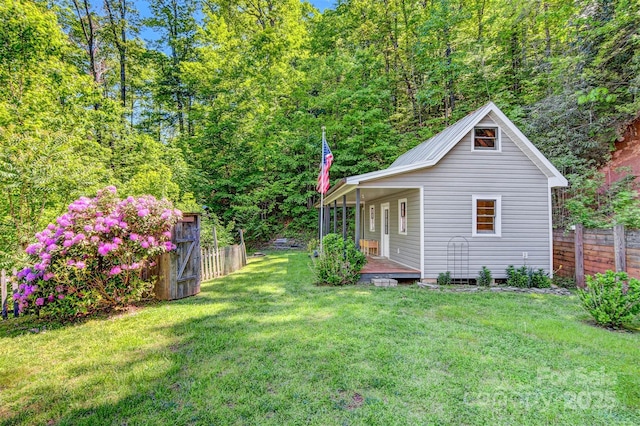 2196 Uphill Ln, Lenoir, NC 28645 - back of house featuring covered porch
