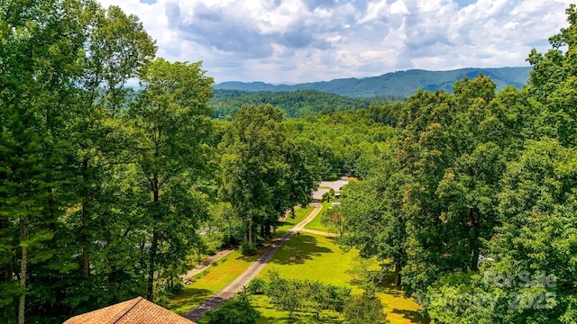 2196 Uphill Ln, Lenoir, NC 28645 - drone / aerial view of a mountainous background and a forest