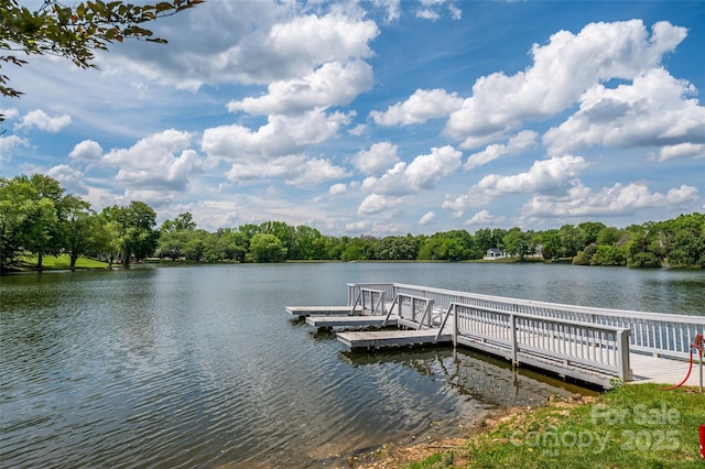 5701 Challisford Ln, Charlotte, NC 28226 - view of dock featuring a water view