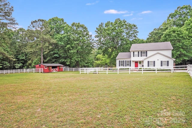 6910 Birdsong Ln, Waxhaw, NC 28173 - view of yard with an outdoor structure