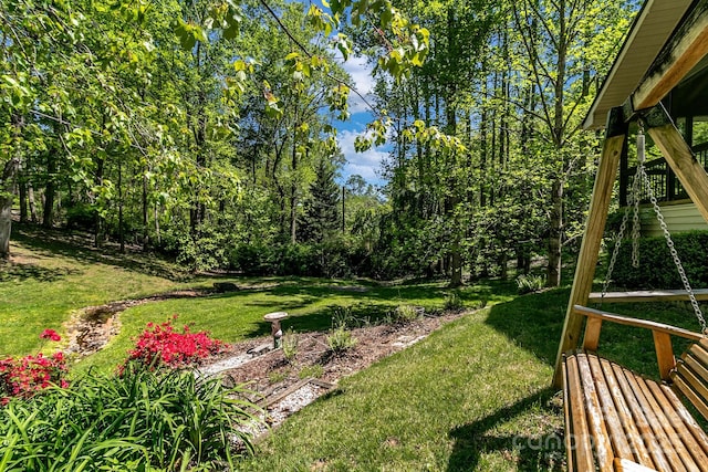 385 N Fork Rd, Black Mountain, NC 28711 - view of yard
