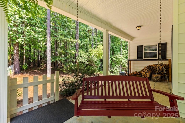 view of patio / terrace featuring a porch