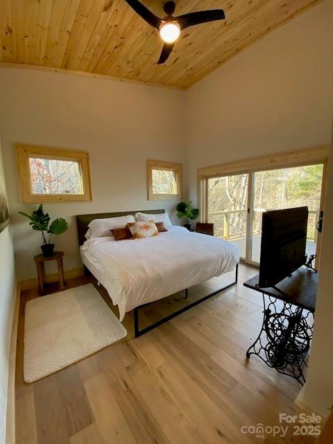 LOT7 Legacy Dr Unit 7, Fleetwood, NC 28626 - bedroom with access to outside, wooden ceiling, and multiple windows