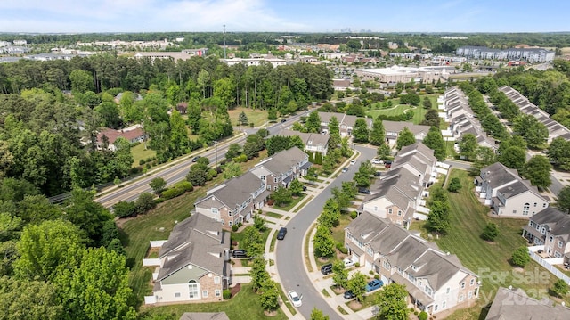 bird's eye view with a residential view
