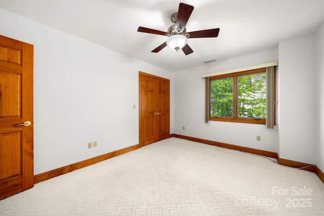 117 Distant View Dr, Asheville, NC 28803 - unfurnished room featuring baseboards, light carpet, and ceiling fan
