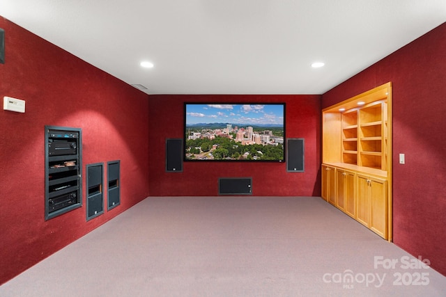 117 Distant View Dr, Asheville, NC 28803 - cinema featuring carpet and recessed lighting