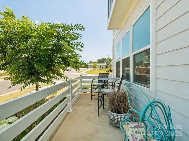 view of balcony