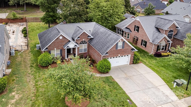 aerial perspective of suburban area