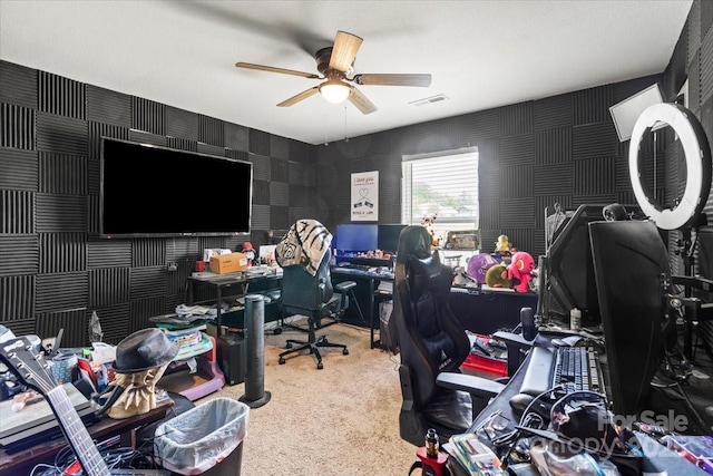 1270 Winding Creek Rd, Salisbury, NC 28146 - office space featuring carpet and ceiling fan