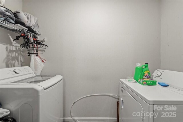 1270 Winding Creek Rd, Salisbury, NC 28146 - laundry room with washer and dryer
