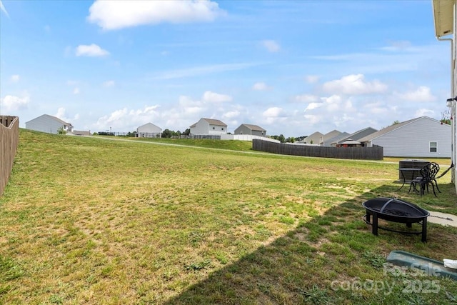1270 Winding Creek Rd, Salisbury, NC 28146 - view of yard with a fire pit and a residential view